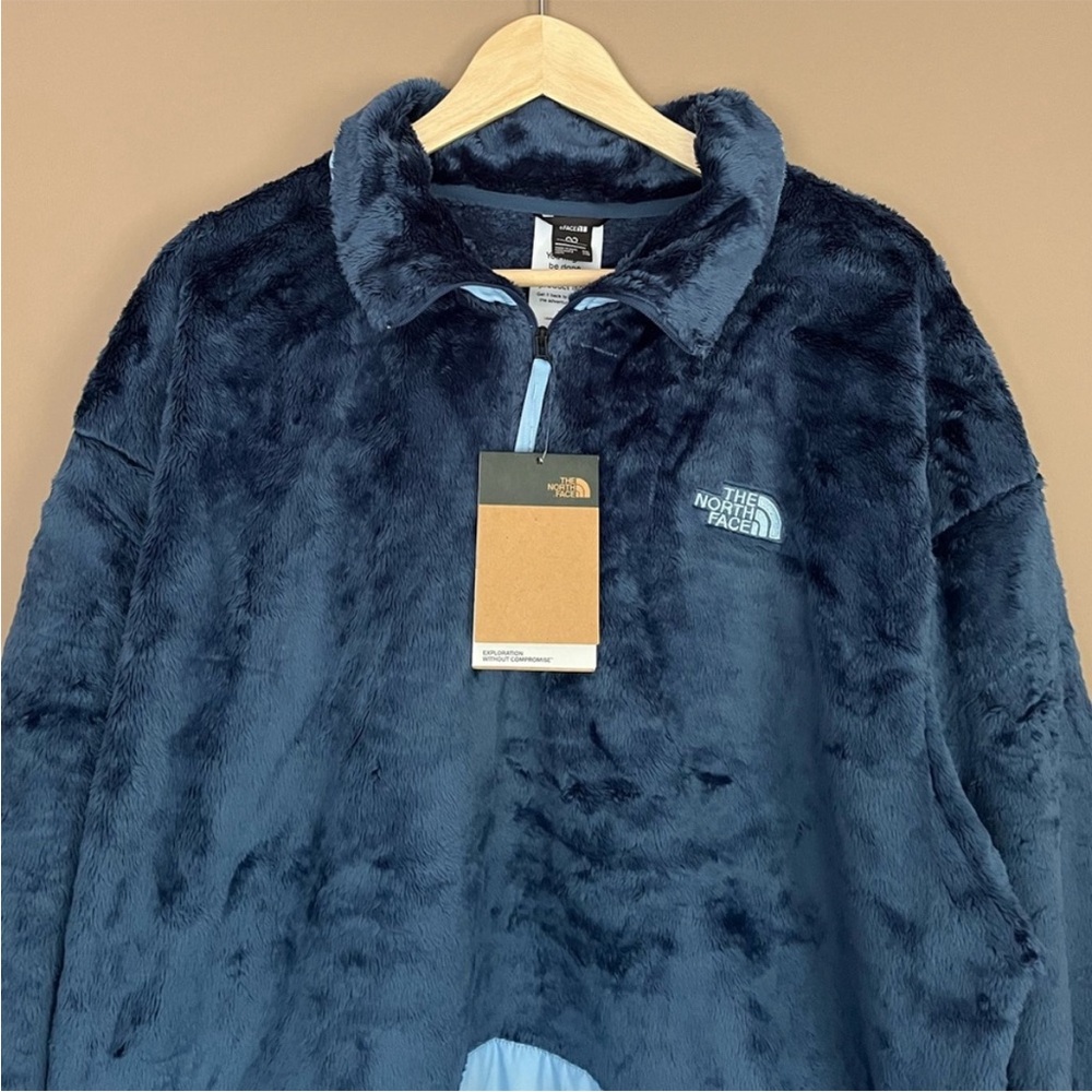 {The North Face} Novelty Osito Pullover Jacket in Blue - Womens XXL - NWT - Picture 2 of 15